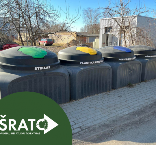 Šiauliuose pradedamas etapinis pusiau požeminių atliekų surinkimo konteinerių aikštelių paleidimo procesas 